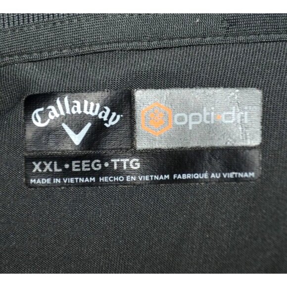 Callaway Opti Dri Men's Gray Golf Polo Shirt Size XXL Classic Casual - Picture 6 of 8